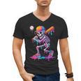 Skelton Playing Baseball Halloween Baseball Drip Boys Kids Men's V-Neck T-Shirt Skelton Playing Baseball Halloween Baseball Drip Boys Kids Men's V-Neck T-Shirt