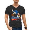 Sonic The Hedgehog Sonic Baseball Est 1991 Men's V-Neck T-Shirt