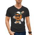 Spooky Jack O Lantern Baseball Halloween Costumes Boys Men's V-Neck T-Shirt Spooky Jack O Lantern Baseball Halloween Costumes Boys Men's V-Neck T-Shirt