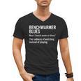 Sport Definition Baseball Soccer Benchwarmer Blues Men's V-Neck T-Shirt