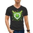 St Patrick Day Baseball Drip Ice Cream Boys Men Men's V-Neck T-Shirt St Patrick Day Baseball Drip Ice Cream Boys Men Men's V-Neck T-Shirt