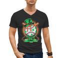 St Patrick Day Baseball Drip Ice Cream Kids Boys Men Men's V-Neck T-Shirt St Patrick Day Baseball Drip Ice Cream Kids Boys Men Men's V-Neck T-Shirt