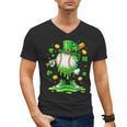 St Patrick Day Baseball Drip Ice Cream Baseball Men's V-Neck T-Shirt St Patrick Day Baseball Drip Ice Cream Baseball Men's V-Neck T-Shirt