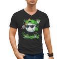 St Patrick Day Baseball Drip Ice Cream Baseball Player Men Men's V-Neck T-Shirt St Patrick Day Baseball Drip Ice Cream Baseball Player Men Men's V-Neck T-Shirt