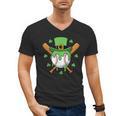 St Patricks Day Baseball Drip Ice Cream Baseball Home Plate Men's V-Neck T-Shirt St Patricks Day Baseball Drip Ice Cream Baseball Home Plate Men's V-Neck T-Shirt