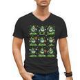 St Patricks Day Baseball Ice Cream Boys Baseball Player Men's V-Neck T-Shirt St Patricks Day Baseball Ice Cream Boys Baseball Player Men's V-Neck T-Shirt