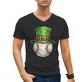 St Patricks Day Baseball Player Leprechaun Hat Men Boys Kids Men's V-Neck T-Shirt St Patricks Day Baseball Player Leprechaun Hat Men Boys Kids Men's V-Neck T-Shirt