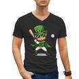 St Patrick’s Day Leprechaun Baseball Irish Graphic Men's V-Neck T-Shirt St Patrick’s Day Leprechaun Baseball Irish Graphic Men's V-Neck T-Shirt