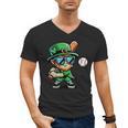 St Patricks Day Leprechaun Baseball Saint Paddys Boys Men Men's V-Neck T-Shirt St Patricks Day Leprechaun Baseball Saint Paddys Boys Men Men's V-Neck T-Shirt