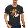 St Patricks Day Shamrock Basketball Baseball Men Boys Kids Men's V-Neck T-Shirt St Patricks Day Shamrock Basketball Baseball Men Boys Kids Men's V-Neck T-Shirt