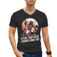 Steal That Base I Double Dare You Baseball Catcher Men's V-Neck T-Shirt Steal That Base I Double Dare You Baseball Catcher Men's V-Neck T-Shirt