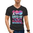 Survived 100 Days Of School Baseball Ice Cream Drip Boy Kids Men's V-Neck T-Shirt Survived 100 Days Of School Baseball Ice Cream Drip Boy Kids Men's V-Neck T-Shirt
