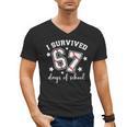 I Survived 67 Days Of School Baseball Six Seven Teacher Men's V-Neck T-Shirt I Survived 67 Days Of School Baseball Six Seven Teacher Men's V-Neck T-Shirt