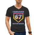 I Survived 67 Days Of School Baseball Trend For Boys Girls Men's V-Neck T-Shirt
