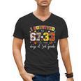 I Survived 6733 Days Of 3rd Grade Baseball Football 100 Day Men's V-Neck T-Shirt I Survived 6733 Days Of 3rd Grade Baseball Football 100 Day Men's V-Neck T-Shirt