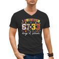 I Survived 6733 Days Baseball Football Basketball 100 Days Men's V-Neck T-Shirt I Survived 6733 Days Baseball Football Basketball 100 Days Men's V-Neck T-Shirt