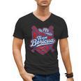 Team Boricua Puerto Rico Baseball Coqui Frog Pava Hat Fan Men's V-Neck T-Shirt