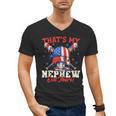 That's My Nephew Out There Baseball Cream Drip Crossed Bat Men's V-Neck T-Shirt That's My Nephew Out There Baseball Cream Drip Crossed Bat Men's V-Neck T-Shirt