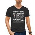 Things I Do Spare Time Baseball Player Men Women Kids Men's V-Neck T-Shirt Things I Do Spare Time Baseball Player Men Women Kids Men's V-Neck T-Shirt