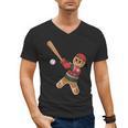 Ugly Christmas Sweater Gingerbread Baseball Toddler Kids Men's V-Neck T-Shirt Ugly Christmas Sweater Gingerbread Baseball Toddler Kids Men's V-Neck T-Shirt