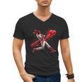 Valentine Baseball Player Drip Men's V-Neck T-Shirt Valentine Baseball Player Drip Men's V-Neck T-Shirt