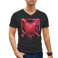 Valentines Day Baseball Red Heart Dab Boys Girls Kids Men's V-Neck T-Shirt Valentines Day Baseball Red Heart Dab Boys Girls Kids Men's V-Neck T-Shirt