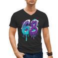 Vintage Baseball 68 Number Men's V-Neck T-Shirt Vintage Baseball 68 Number Men's V-Neck T-Shirt