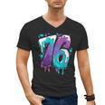 Vintage Baseball 76 Number Men's V-Neck T-Shirt Vintage Baseball 76 Number Men's V-Neck T-Shirt