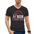 Vintage Humor Baseball Apparel Run I Dare You Men's V-Neck T-Shirt Vintage Humor Baseball Apparel Run I Dare You Men's V-Neck T-Shirt