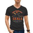 Vintage San Francisco Seals California Baseball Logo Men's V-Neck T-Shirt
