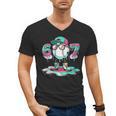 Women's 67 Meme Six Seven 6 7 Meme Baseball Ice Cream Drip Men's V-Neck T-Shirt