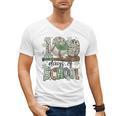 100 Days Of School Baseball Camo Men Boy Kid Men's V-Neck T-Shirt