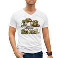 100 Days Of School Baseball Camo School Teacher Boy Men's V-Neck T-Shirt