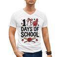 100 Days Of School Coquette Bow Baseball 100th Day Girl Kid Men's V-Neck T-Shirt 100 Days Of School Coquette Bow Baseball 100th Day Girl Kid Men's V-Neck T-Shirt