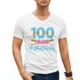 100 Days Of School Drip Ice Cream Baseball For Teacher Kids Premium Tri-Blend Men's V-Neck T-Shirt 100 Days Of School Drip Ice Cream Baseball For Teacher Kids Premium Tri-Blend Men's V-Neck T-Shirt