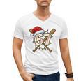 67 Baseball Xmas Lights Santa Hat Holiday Men's V-Neck T-Shirt 67 Baseball Xmas Lights Santa Hat Holiday Men's V-Neck T-Shirt