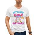 9th Birthday Baseball 9 Year Old Ice Cream Drip Boy Baseball Premium Tri-Blend Men's V-Neck T-Shirt