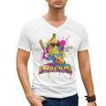 Baseball Banana Splatter Sports Kids Teens Premium Tri-Blend Men's V-Neck T-Shirt