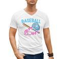 Baseball Or Bows Brother Loves You Gender Reveal Boy Or Girl Men's V-Neck T-Shirt Baseball Or Bows Brother Loves You Gender Reveal Boy Or Girl Men's V-Neck T-Shirt