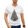 Baseball Christmas Tree Men Boys Youth Santa Sports Men's V-Neck T-Shirt Baseball Christmas Tree Men Boys Youth Santa Sports Men's V-Neck T-Shirt