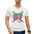 Baseball Drip Number 67 Player 67th Birthday Meme Gen Alpha Men's V-Neck T-Shirt Baseball Drip Number 67 Player 67th Birthday Meme Gen Alpha Men's V-Neck T-Shirt