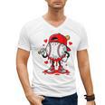 Baseball Drip Valentines Men's V-Neck T-Shirt Baseball Drip Valentines Men's V-Neck T-Shirt
