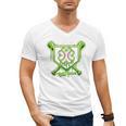Baseball Icecream St Patrick's Day Lucky Charm Shamrock Drip Men's V-Neck T-Shirt Baseball Icecream St Patrick's Day Lucky Charm Shamrock Drip Men's V-Neck T-Shirt