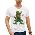 Baseball St Patricks Day Leprechaun Boys Girls Men Women Men's V-Neck T-Shirt