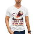 Baseball Valentine Forever On Deck For You Men's V-Neck T-Shirt Baseball Valentine Forever On Deck For You Men's V-Neck T-Shirt