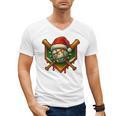 Baseball Xmas Christmas Baseball Ice Cream Drip Boys Men's V-Neck T-Shirt Baseball Xmas Christmas Baseball Ice Cream Drip Boys Men's V-Neck T-Shirt