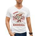 Boys & Women Men Baseball Valentine With Hearts Sporty Love Men's V-Neck T-Shirt Boys & Women Men Baseball Valentine With Hearts Sporty Love Men's V-Neck T-Shirt