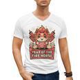 Chinese New Year 2026 Fire Horse Celebration Raglan Baseball Tee Men's V-Neck T-Shirt