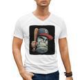 Cool Dollar Bill Guy With Cap And Baseball Costume Premium Tri-Blend Men's V-Neck T-Shirt Cool Dollar Bill Guy With Cap And Baseball Costume Premium Tri-Blend Men's V-Neck T-Shirt