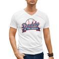 Dad Daddy Of The Rookie Baseball Men's V-Neck T-Shirt Dad Daddy Of The Rookie Baseball Men's V-Neck T-Shirt